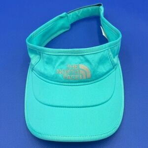 The North Face Mesh Visor Hiking Tennis Golf Running Adjustable Hat Teal Blue